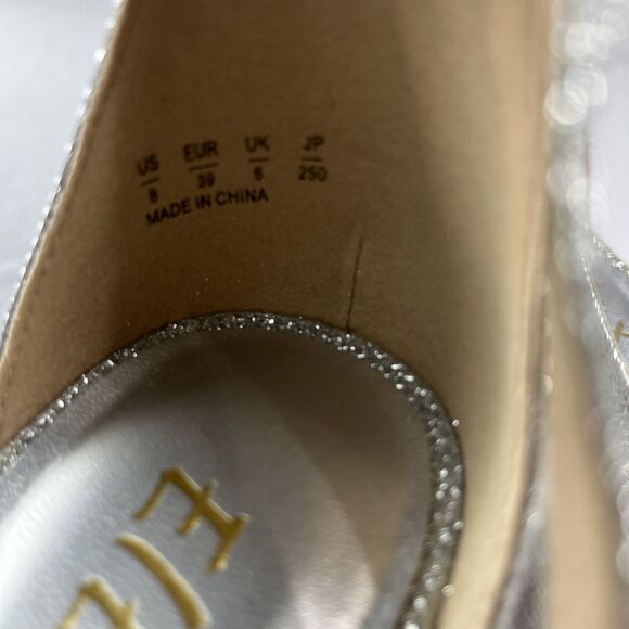 Silver glitter high heels –‎ size 8 - Picture 3 of 8